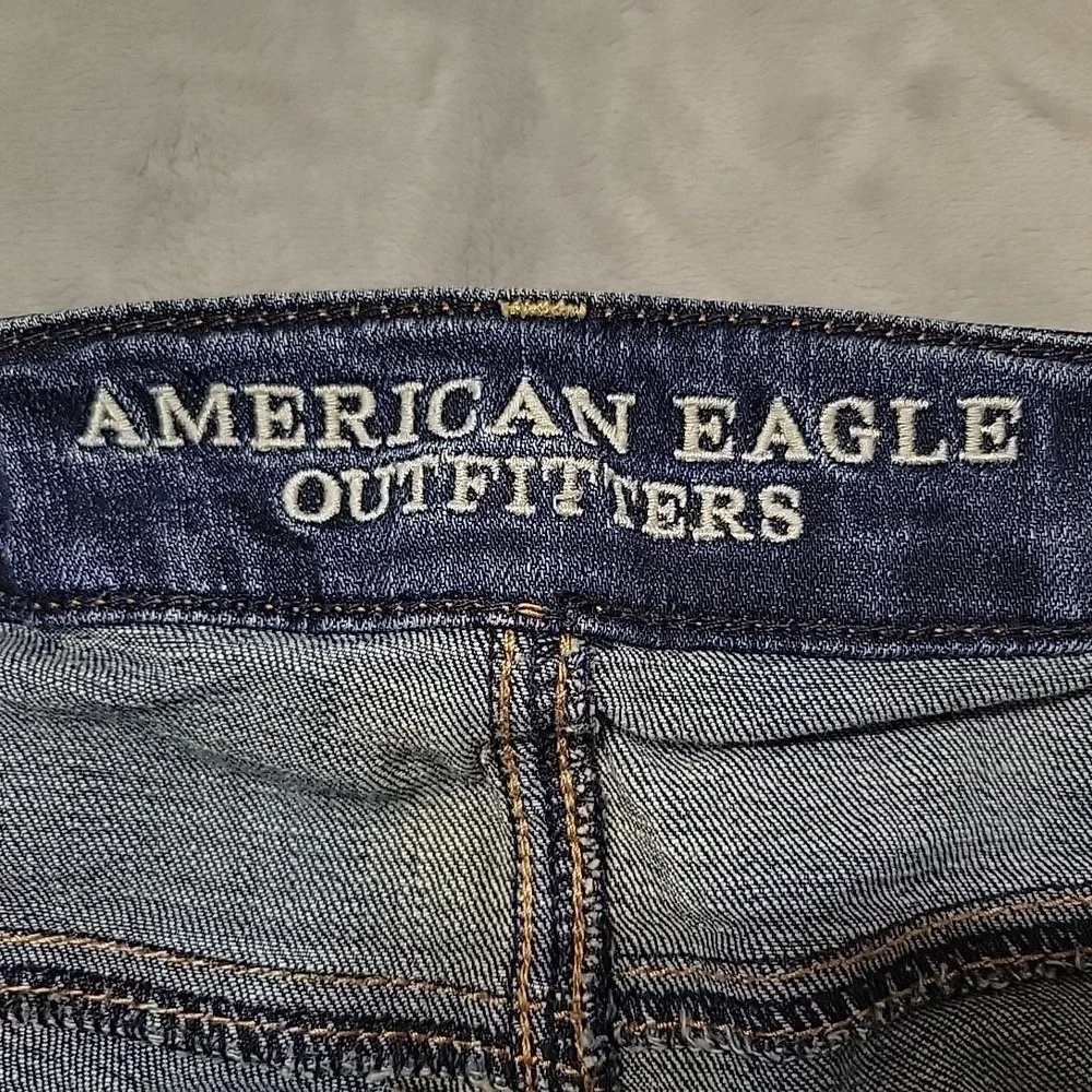 American Eagle Jeans Womens 6 Blue Jegging Super Stretch Slim Fit Casual Denim